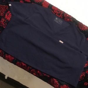 figs scrub set - navy blue XL